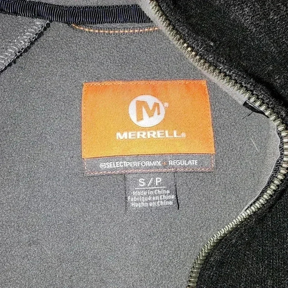 Merrell Black Zip Up Mens Jacket Small - Picture 3 of 5